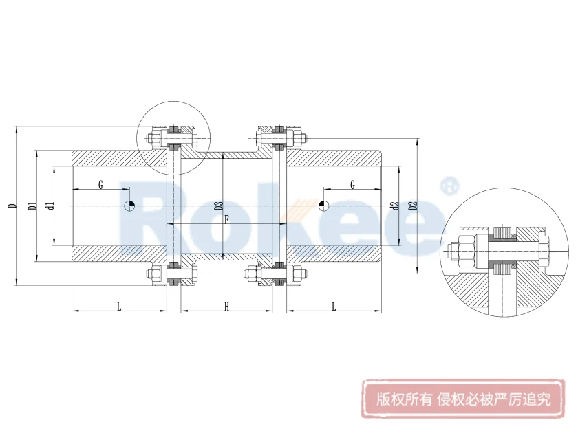 RLMD Small Double Diaphragm Coupling