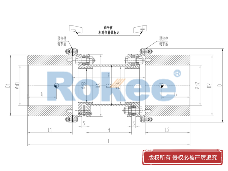 RLQF法兰式快装膜片联轴器