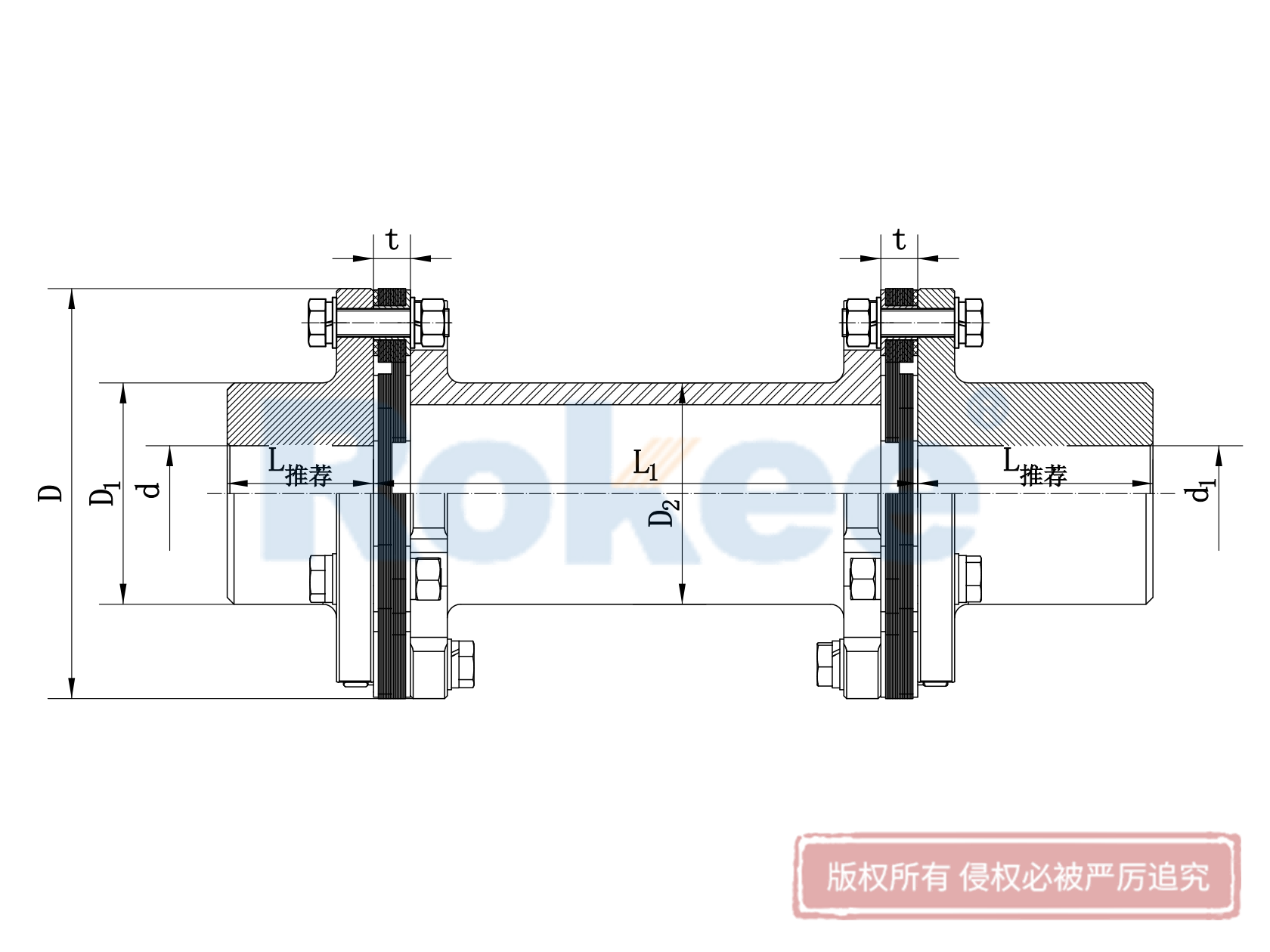 JMIIJ金属膜片联轴器