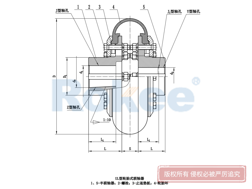 LLA型轮胎联轴器