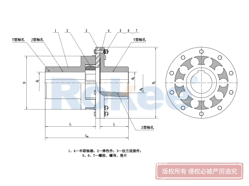 LMD(MLZ)型梅花弹性联轴器