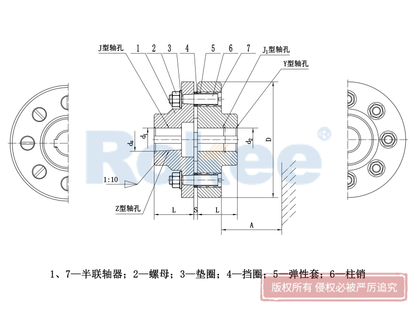 LT型弹性套柱销联轴器