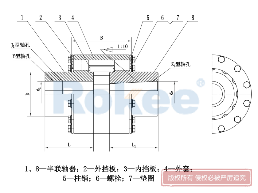 LZZ型弹性柱销齿式联轴器